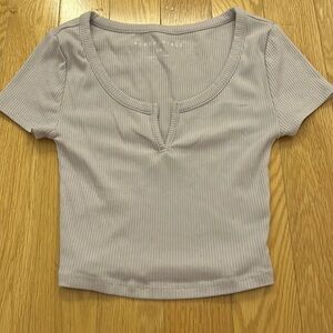 lavender key hole tshirt